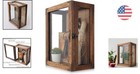 Rustic Wooden Shadow Box Display Case - Perfect For Graduation  Weddings   More