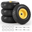 4pcs Upgrade 4 10 3 50-4 Flat Free Solid Rubber Tire And Wheel  10  Solid Tires