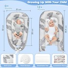 Baby Lounger For Newborn - High Quality Baby Nest With Pillow Gray Fast Shipping