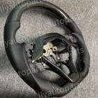 Black Real Carbon Fiber Steering Wheel For Honda Accord 18-22 10th Gen W  Trim