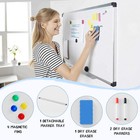 Magnetic White Board Kit For Wall 36  X 24   Dry Erase Board With 1 Dry Erase   