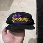 Vintage Goosebumps Embroidered Logo Snapback Hat Youth Black 90s