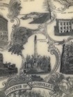 Souvenir Plate Louisville Kentucky 8  Blue And White