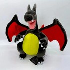 Black Shiny Charizard Plush Doll Soft Toy Stuffed Animal Teddy 25cm For Kids 