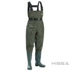 Fishingsir Green 2-ply Nylon Pvc Waterproof Fishing Chest Waders  us Sz 11m 