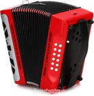 Hohner Compadre Diatonic Accordion - Keys Of F bb eb - Red