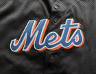 Vintage Black Mesh New York Mets Majestic Jersey - Size 2xl   Xxl