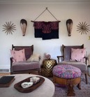 Vintage Guatemalan Huipil Textile  Handwoven Mayan Fabric  Bohemian Wall Art