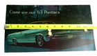 Orginal 1963 Pontiac Full Line Dealer Dealership Sales Brochure Catalog