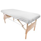  Simplicity Poly Cotton Massage Table Fitted Sheets - 180 Thread 1 Pack White