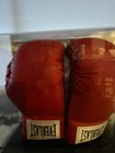 Muhammad Ali Signed Full Sized Red Everlast Boxing Gloves Plus Extras