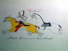Plains Indian Ledger Book Art - Rare Milwaukee Public Museum 34 Plate Portfolio