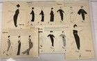 Lot Of 11 Vintage Fashion Pics 1956 Dior Givenchy Rayon Institute