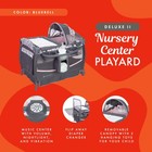Baby Trend Deluxe Ii Nursery Center Playard Play Crib With Bassinet  Bluebell