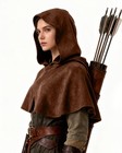 Medieval Cowl Hood Renaissance Hooded Cloak For Women And Men Larp Costume