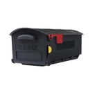 Patriot Plastic  Large  Post-mount Mailbox In Black