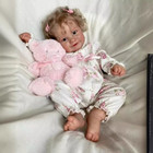 Reborn Baby Dolls 22 Inch Soft Vinyl Realistic Baby Girl Doll With Feeding Doll