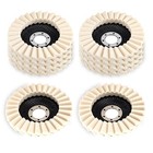 10 Pack Wool Felt Flap Disc Abrasives 4-1 2  X 7 8  Thicken Arbor Kit Buffing 