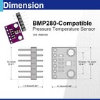 6 Pcs 3 3v Bmp280 Atmospheric Pressure Sensor Module I2c spi Arduino Compatible