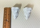 Dollhouse Miniature Corbels Large White Resin 4 3 Cm 1 12 Scale Set Of 2