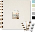 10x10 Inch Diy Scrapbook Album Linen Arch Window Photo Album 40 Blank Pages S   