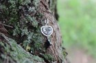 Vintage Sterling Clear And Black Stone Dangle Pendant 925 Unique Cut Halo