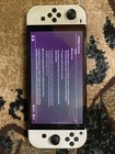 Nintendo Switch Oled White Handheld Console White Joycons With Carrying Case