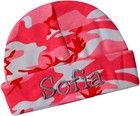Personalized 100  Cotton Camouflage Baby Hat With Custom Embroidered Name