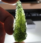 85ct Green Moldavite - Large 2-1 4  Drop - Perfect For Pendant  Nesmen  Czechia