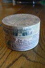 Vintage  Pozzoni Complexion Powder Round Wood Box Free Us Ship