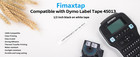 5x Dymo D1 Label Tape 45013 Black On White 1 2 Inch X 23 Feet Compatible Product