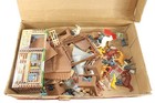 Vintage 1956 Marx Rin Tin Tin Fort Apache Series 1000 Western Play Set   Box