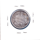 1904 Belgium 1 Franc  french   km-56 1    1342 Asw Silver     leopold Ii 