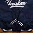 Ny Yankees Vintage 90s Athletic Jacket Blue Satin Bomber Style Varsity Jacket