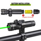 Tactical Green Laser Sight Rifle Gun Dot Scope Rail With Switch - Barrel Mounts