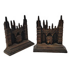 Peterborough Cathedral Cast Iron Bookends  Stamped 1928 - Connecticut Foundry