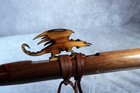 Walnut W  Ironwood rosewood - Native American Style Flute-dragon Totem F  24 