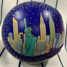 Vintage Nyc New York Skyline Souvenir Promotional Baseball Ball