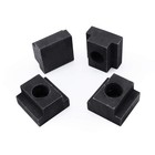 T-slot Nut Black Oxide Finish  1 2 -13 Thread Size 5 8 In Table Slot Size 4packs