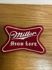 Pair Of Vintage Miller High Life Beer Embroidered Patches