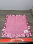 Ugg Baby Security Blanket Lovey Lovie Pink Plush Satin Trim 14  Mini