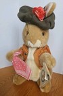 Vintage 1970s Benjamin Bunny Stuffed Plush Eden Beatrix Potter Storybook Rabbit