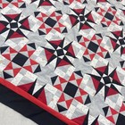 Handmade Indigo Way Cotton Fabric Queen Size Patchwork Quilt Top topper