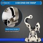 Copper Pipe Mechanical Copper Tube Crimping Tool With 1 2  3 4 And 1 Inch Dies