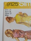 Dress Tunic Pants 14 Simplicity 9125 Sewing Pattern Uc  Vtg 70 s Belted Sheath
