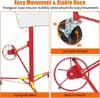 11 Ft Drywall Lift Jack Panel Hoist 150lbs Lockable Wheels For Ceiling Sheetrock