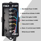 7-way Trailer Plug Weatherproof Trailer Wiring Harness 7pin Trailer Connector 