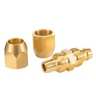Air Hose Repair Kit  2 Pack 3 8-inch Reusable Solid Brass Hose-end Rep