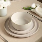 Earth   Clay 12pc Stoneware Dinnerware Set White Speckled