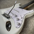 Full-size Olympic White Electric Guitar With Rosewood Fretboard  S-s-s Pickups